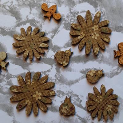 Lot boutons printanier