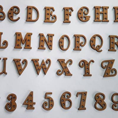 Lettres et chiffres étoile 3,5 cm