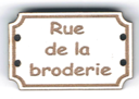 BD704 - Bouton Rue de la broderie