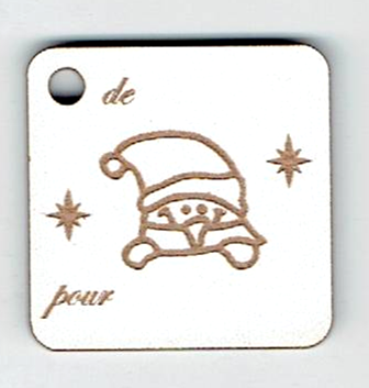 BN503- Etiquette cadeau, lutin