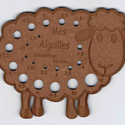 JA002 - Jauge aiguilles à tricoter, Mouton